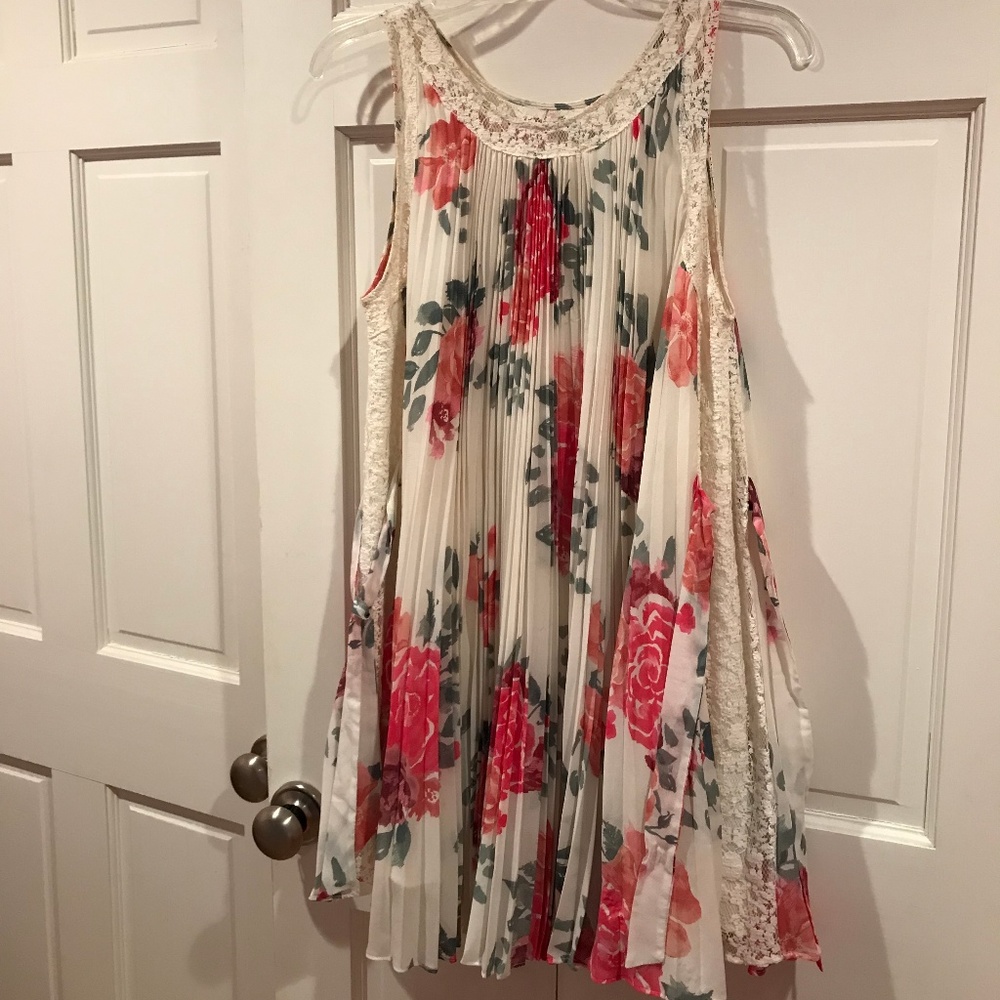 Floral and Lace Free People Dress